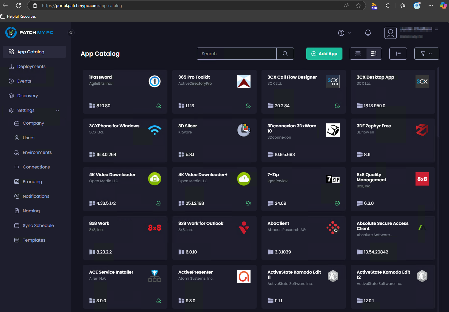 screenshot of Patch My PC